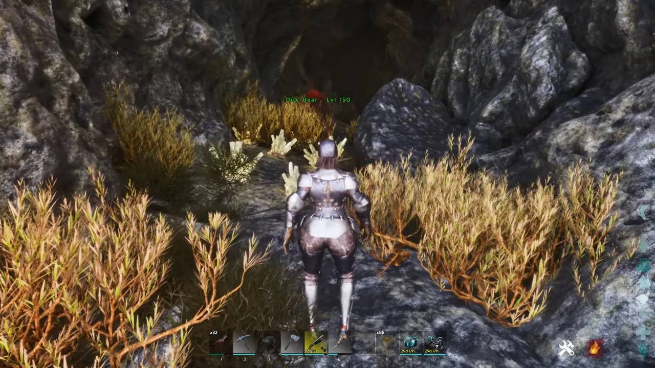 ARK Survival Ascended, PC, Gameplay, Best Obsidian Surface Locations, Screenshot, NoobFeed